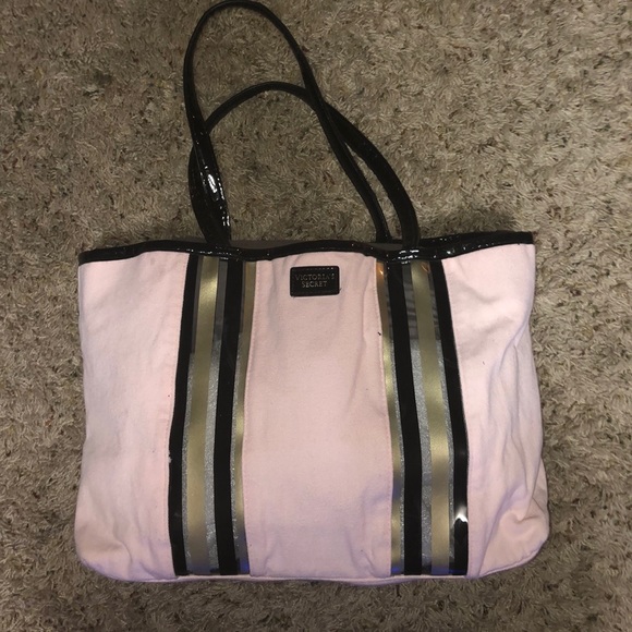 VICTORIA SECRET Tote bag w/Patent leather handles - Picture 2 of 11